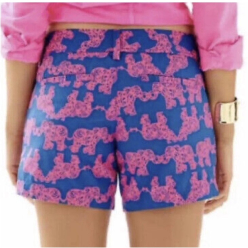 Lilly Pulitzer Elephant Print Shorts Size 0